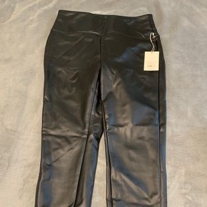 Faux leather leggings